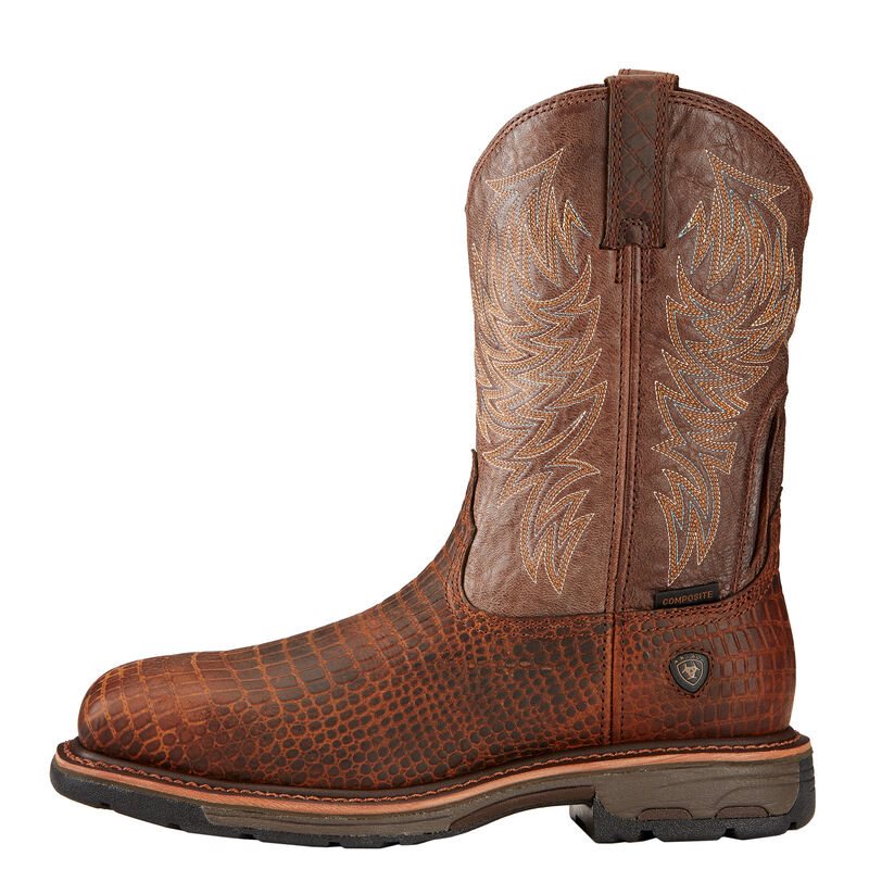 Ariat WorkHog Kahverengi Iş Ayakkabıları Erkek (42176-495)